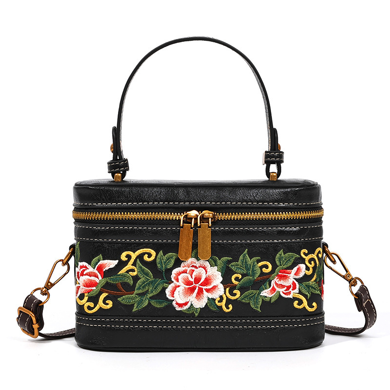 Luxury Brand Designer Bag Super Popular Brocade Chinese Style Bucket Bag Single Shoulder Bag Suzhou Embroidery 2025 Summer New Women's Bag Versat