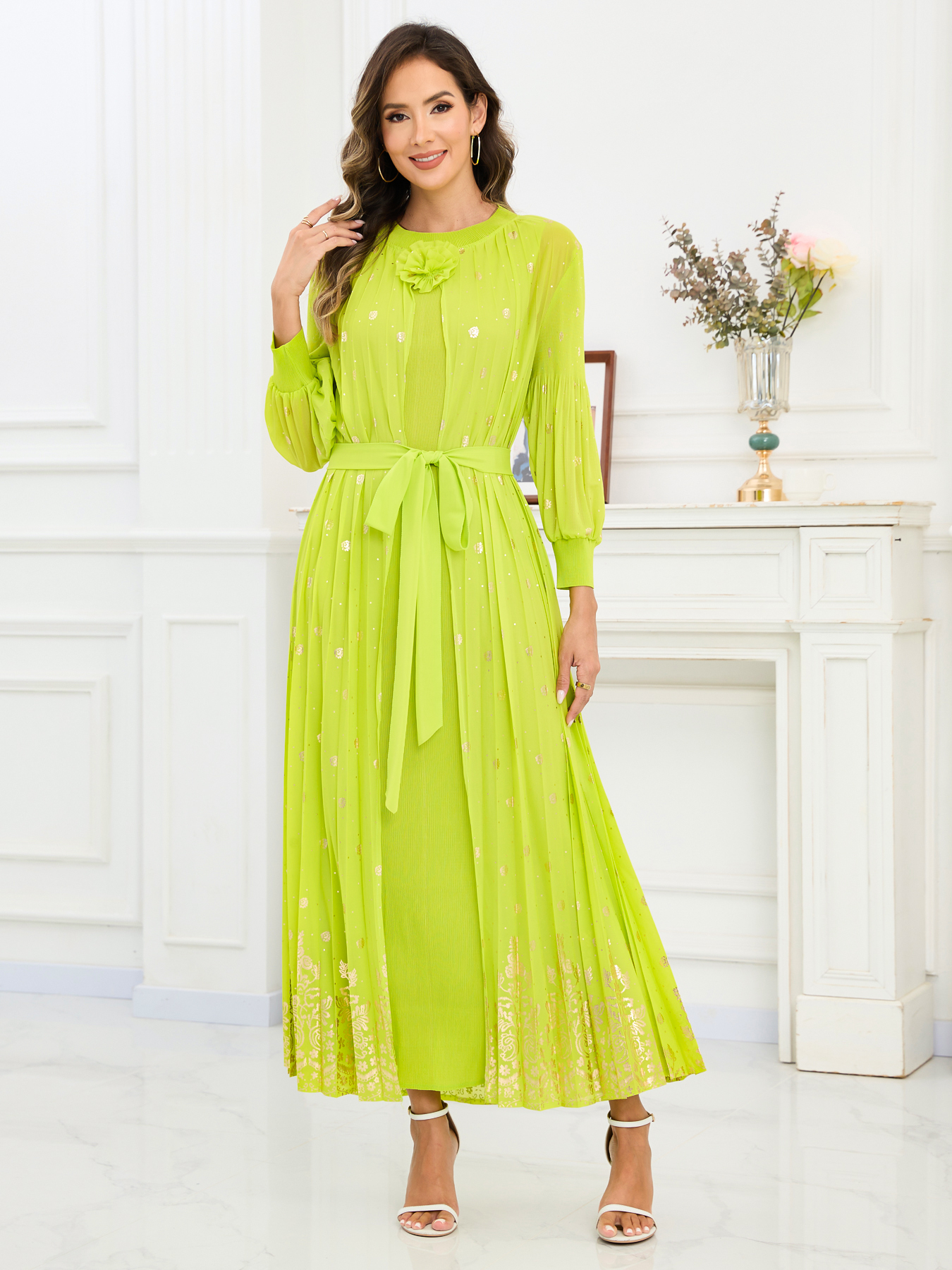 Women's Dresses Elegant Womens Evening Gown - Soft Satin Fabric with neck Design NZ002