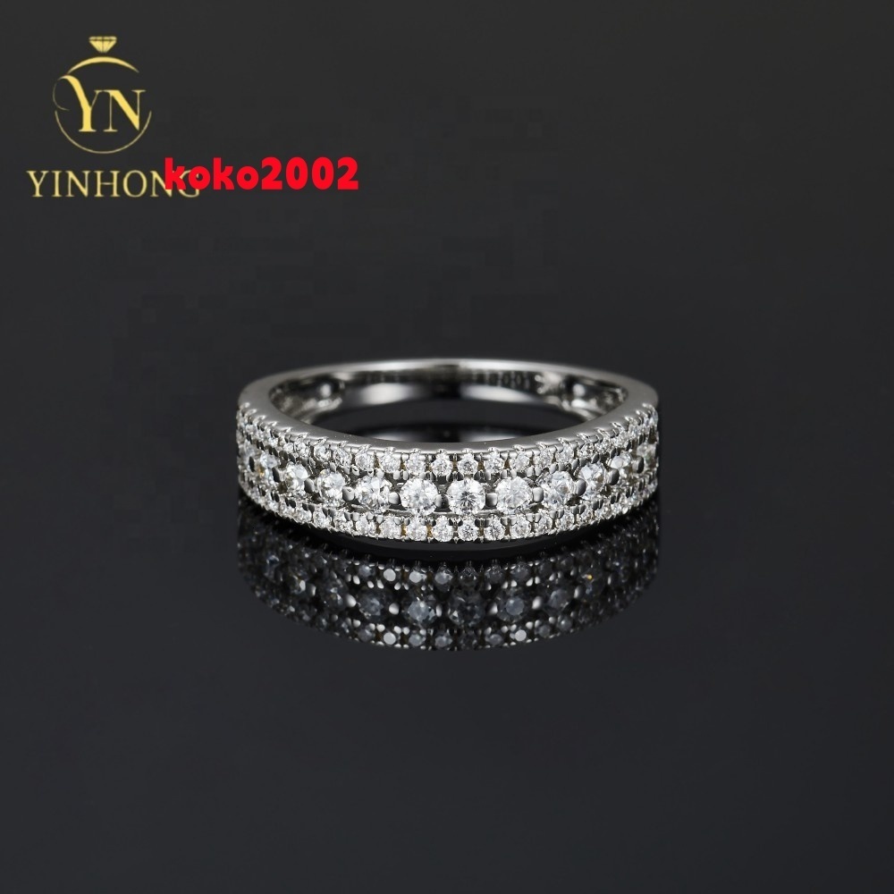 Factory Wholesale Custom High End Silver Jewelry Women Gift Party Moissanite Stone Wedding Technology Party
