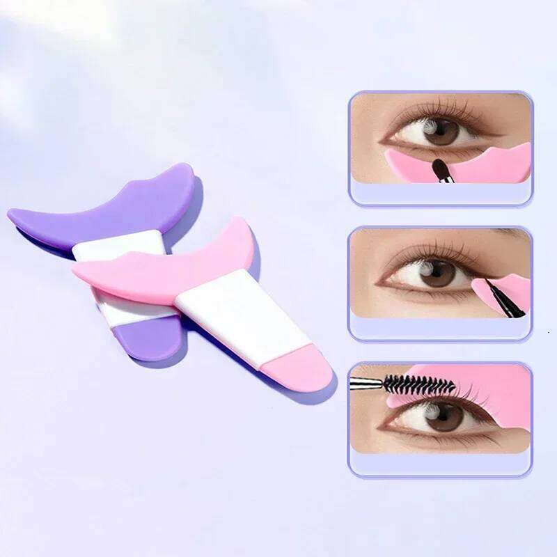 4PCS Silicone Baffle Mascara Eye Makeup Template Shield Applicator Guard Pads Eyebrow Eyeliner ToolStencils Eyelash X250725