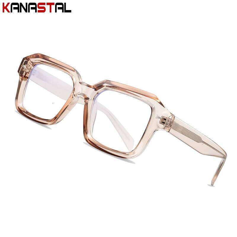 Men Prescription Glasses Optics Lenses Myopia Reading Eyewear Women Blue Light Blocking Computer Acetate Square Eyeglasses Frame