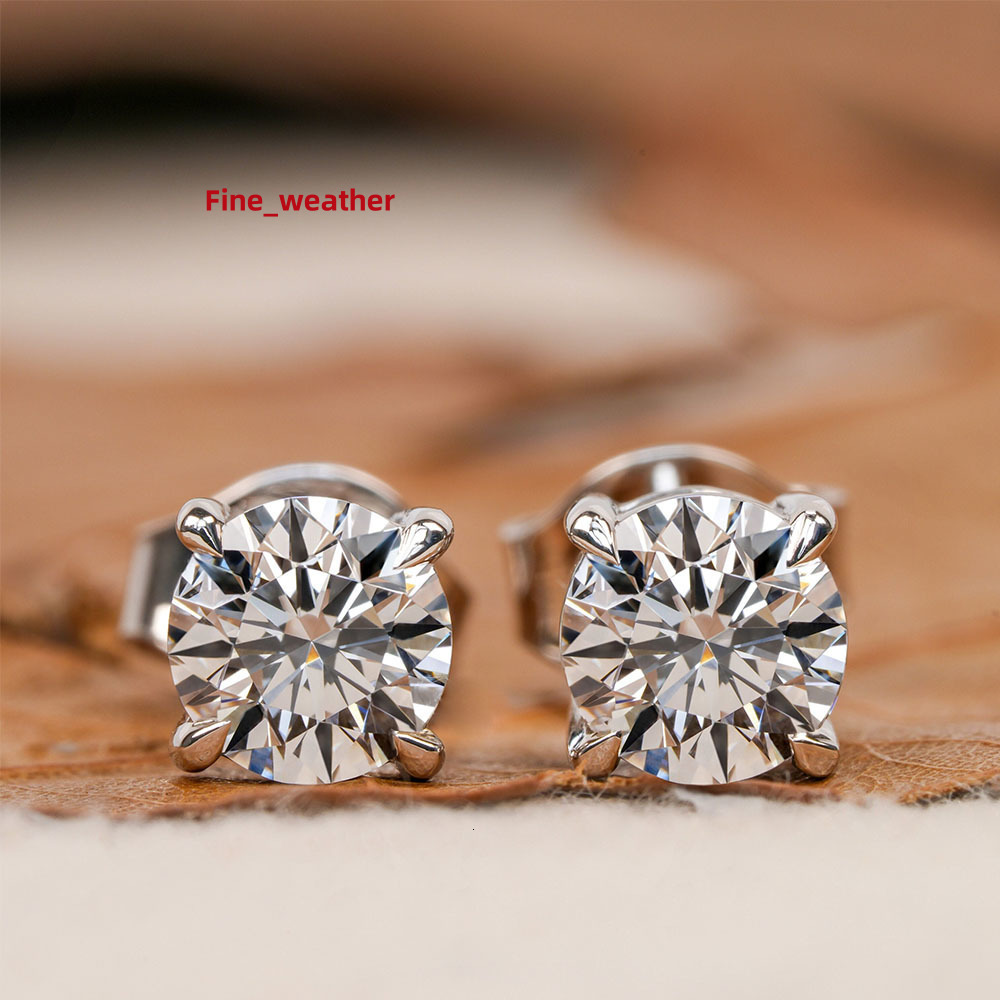 14k 18k Diamond Stud Earrings Lab Grown Diamond Earrings Lab Grown Diamond Jewelry