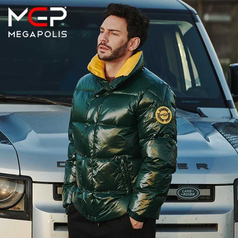 2022 Winter MGP Short Mens Down Jacket Locomotive Style Warm Waterproof and Windproof Jacket for Men X250725