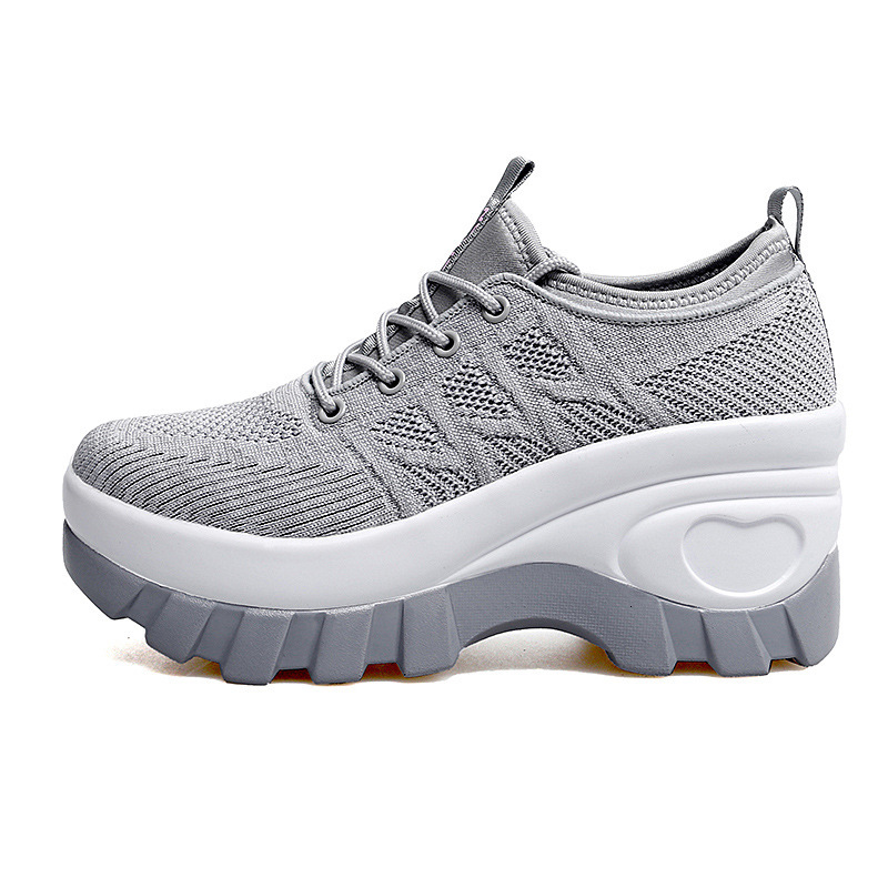 Spring and Autumn Soft Sole Mesh Breathable Slip-On Casual Elderly Walking Plus Size Women's Shoes