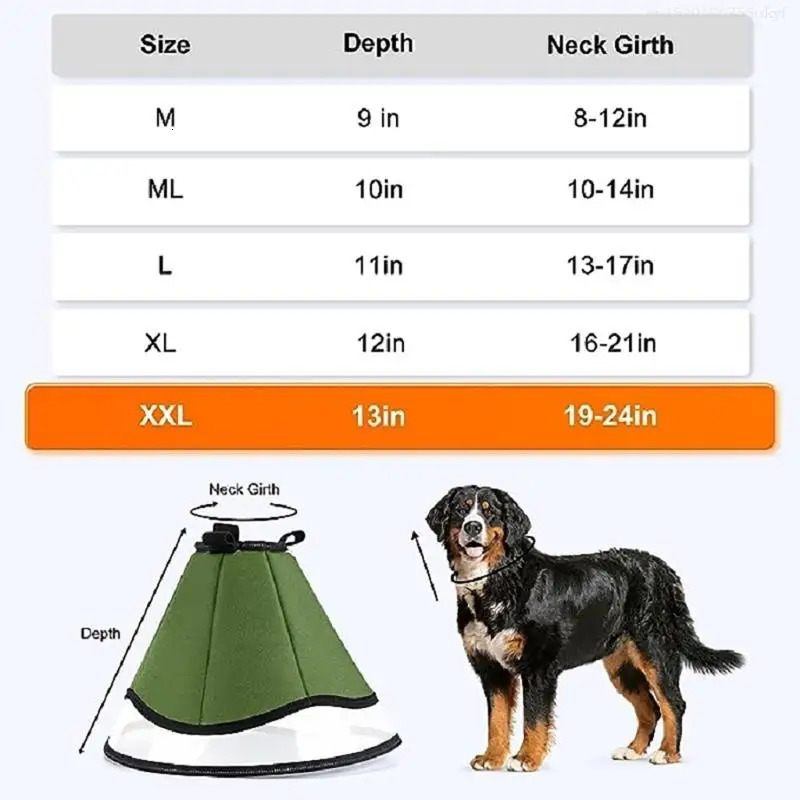 Light weight Dog Neck Cone Cats Elizabethan Collar Washable Pet Recovery Cones FB 250716
