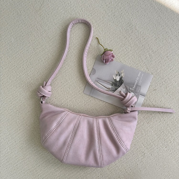 2025 autumn new women's crossbody bag niche design cow horn versatile fashion underarm bag women's shoulder bag designer bag