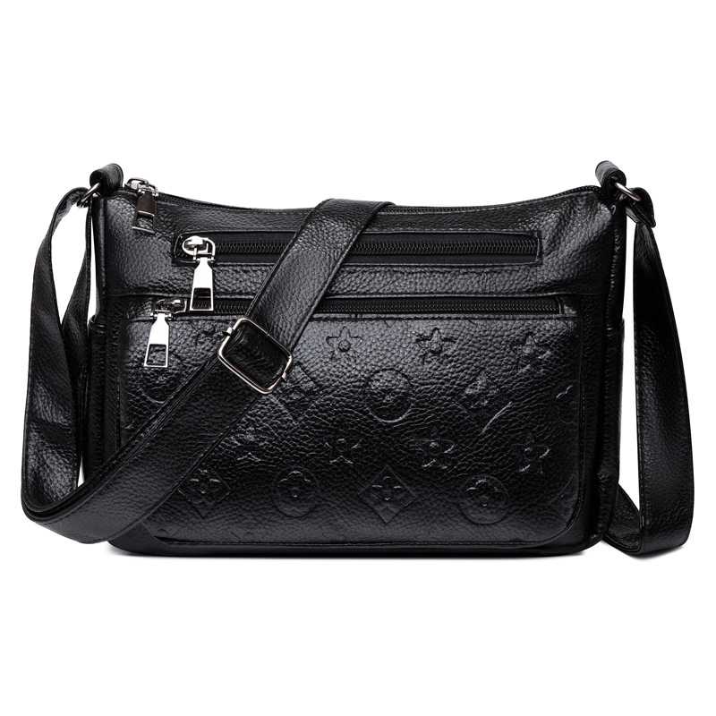 Small square bag 2025 new spring style PU single - shoulder and cross - body bag A fashionable mom's bag for women with large capacity and versat