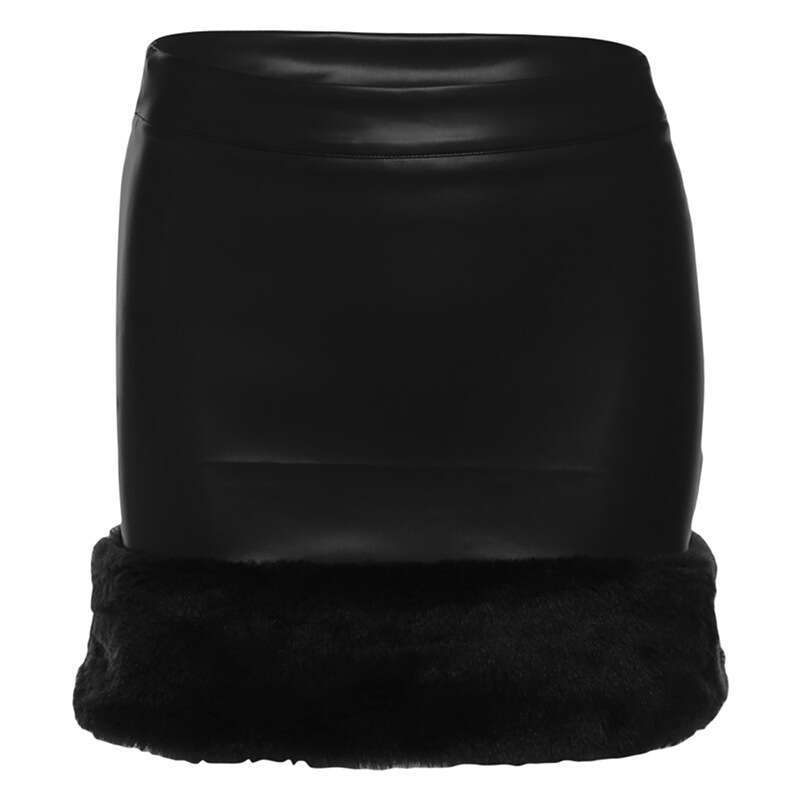 2024 Autumn New Women's Solid Color Slim Fit Tube Top Vest Fashion High Waist Skirt Set b69