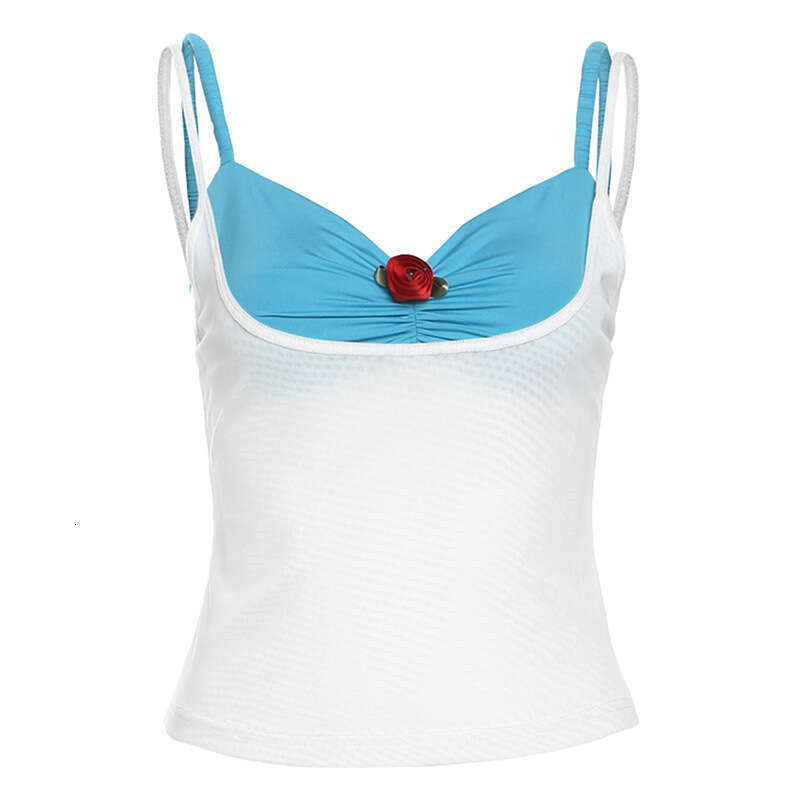 2024 Spring New Women's Solid Color Slim Fit Camisole Fashion High Waist Loose Straight Pants 83e