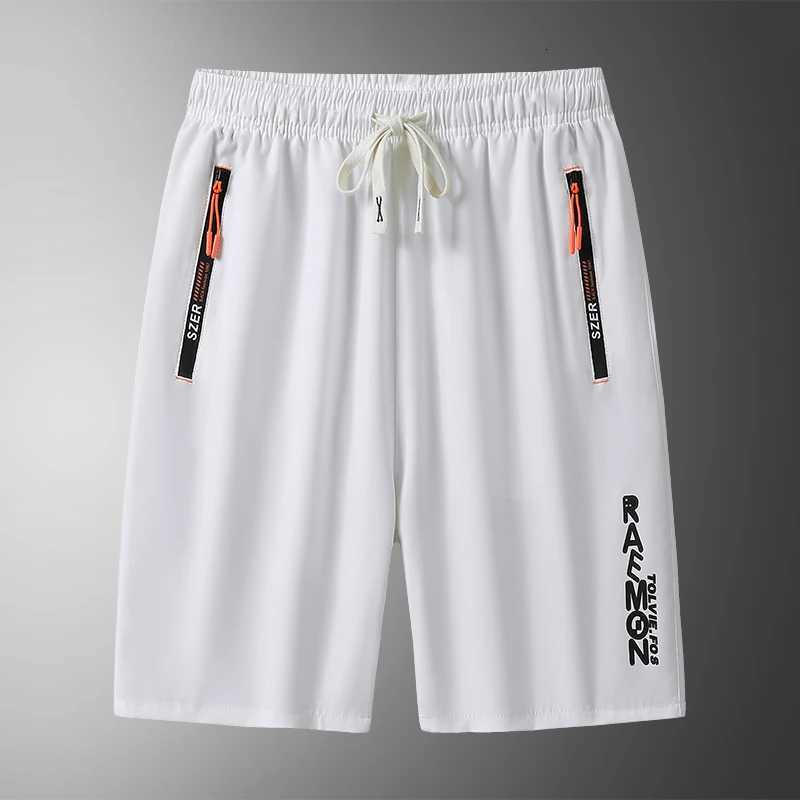 M-8XL Large mens shorts quick drying breathable five-quarter pants mid-length pants straight-leg casual running sports pants W250724