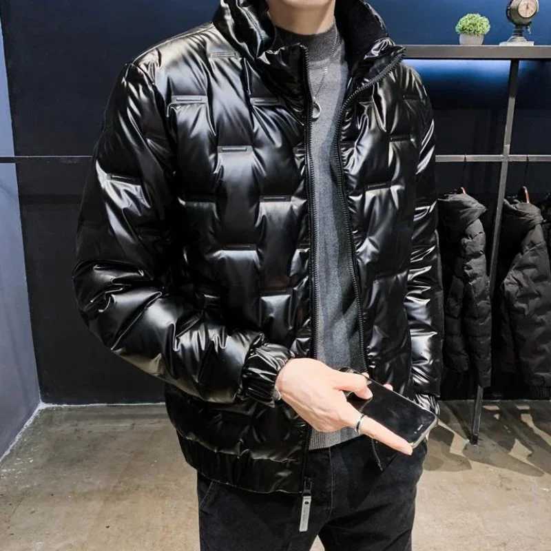 Mens Down Jacket Glossy Male Padded Coats Short Parkas Collared Padding Winter 2024 Outerwear Fashion 2024 Promotion Hot Outer X250725