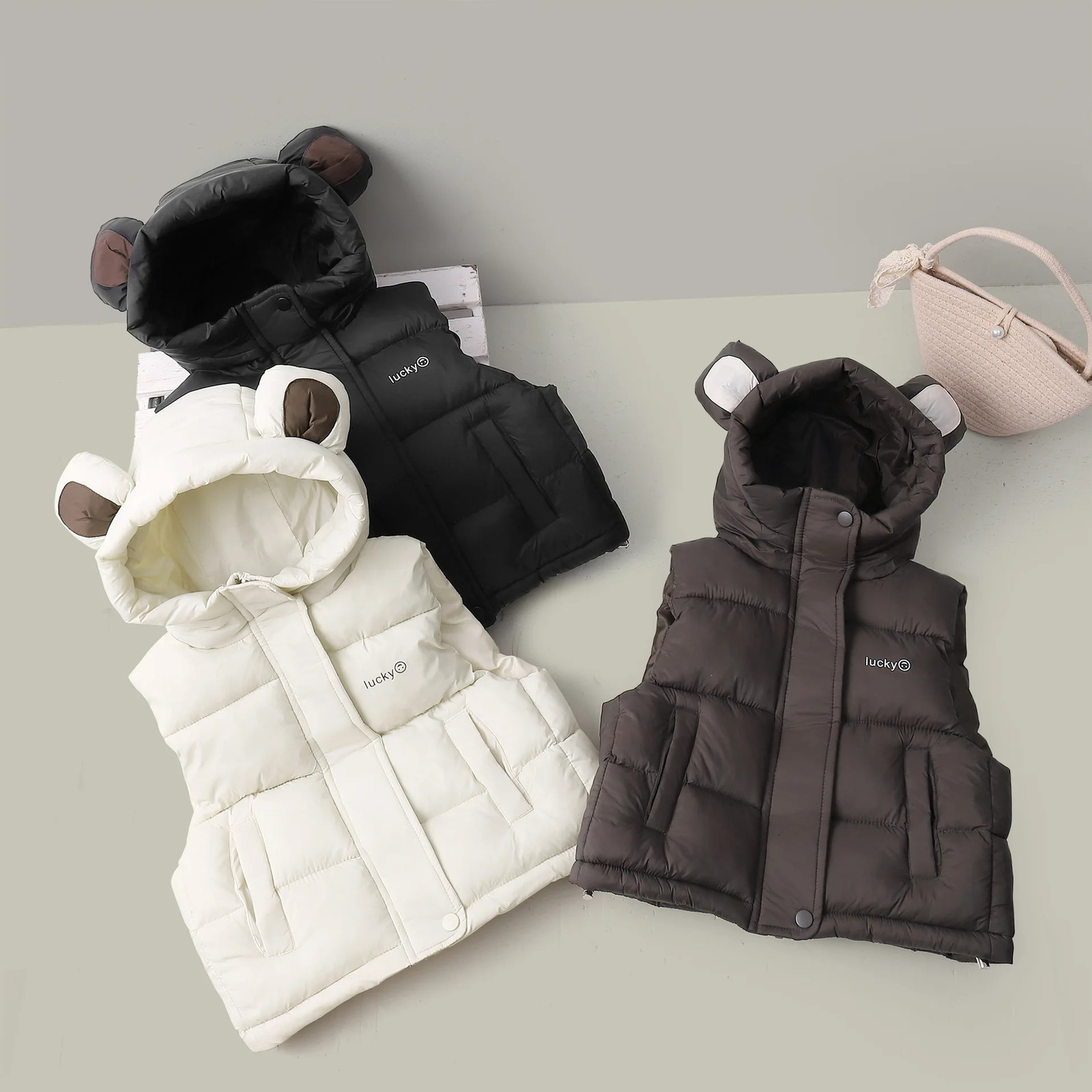 Hooded Vest Coats Autumn Baby Thick Warm Waistcoat Kids Outerwear Children Clothing Boys Girls Jackets Vest Winter 250724