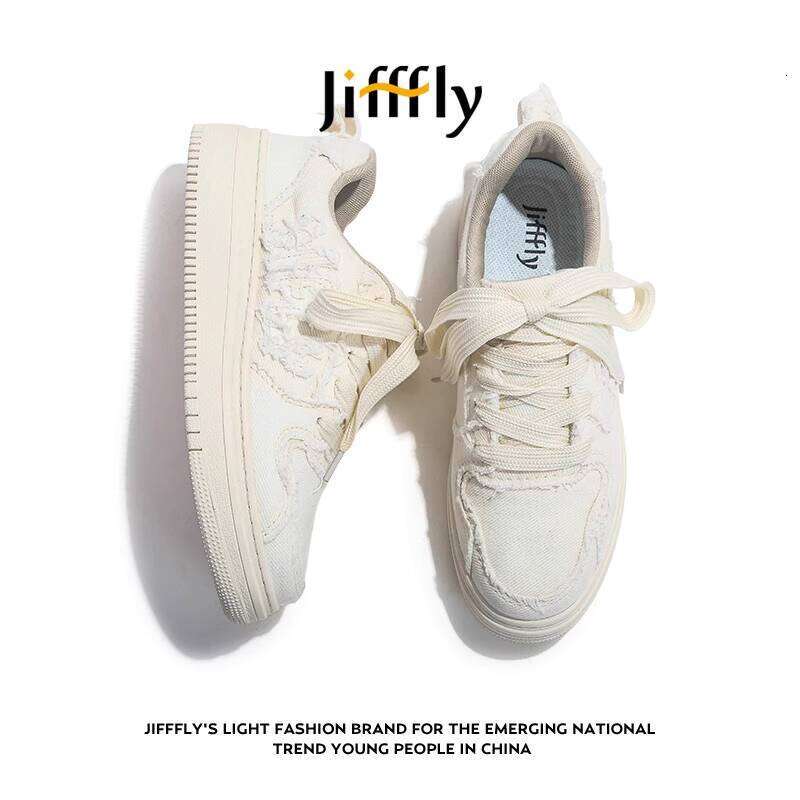 Jifffly Men's Sneakers 2025 Summer New Versatile Breathable Trendy White Couple Casual Sports Shoes