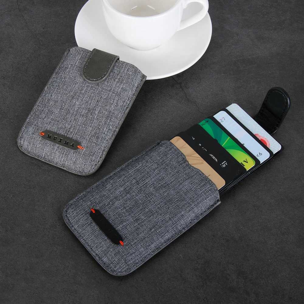1PC Adhesive Stick 5 Pull Holder Universal RFID Blocking Cell Phone Wallet Case Men Bank Business Name Card Storage Z250725