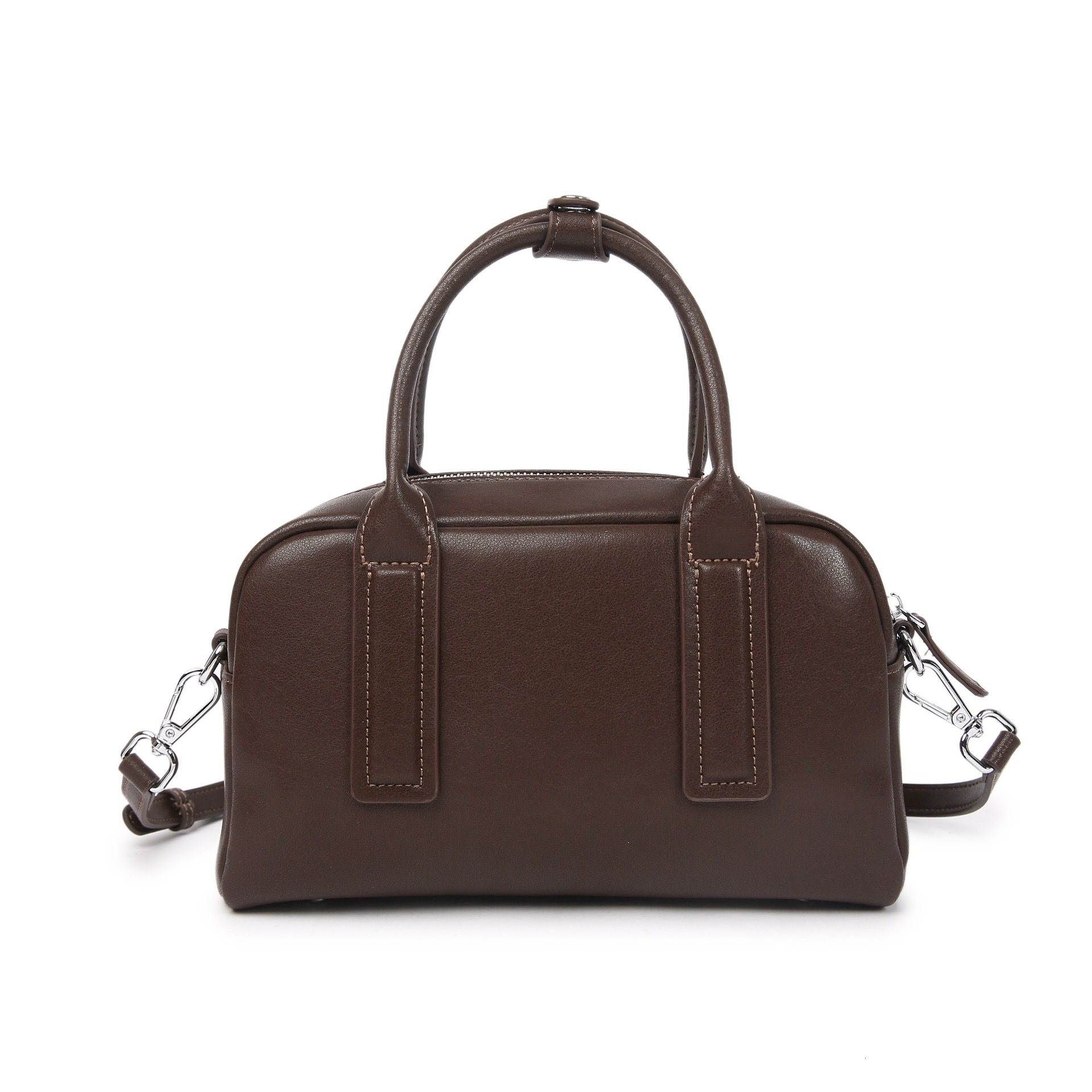 designer bag Genuine Leather Boston Pillow Bag 2025 New Model Vegetable Tanned Cowhide Handbag Vintage Bowling Bag Casual Crossbody Bag