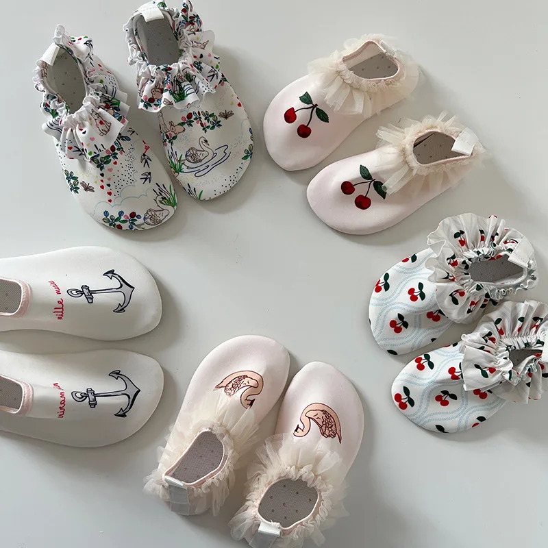 deer jonmi Summer Children Swimming Shoes Cartoon Printed Nonslip Boys Girls Beach Water Playground Shoes 250725