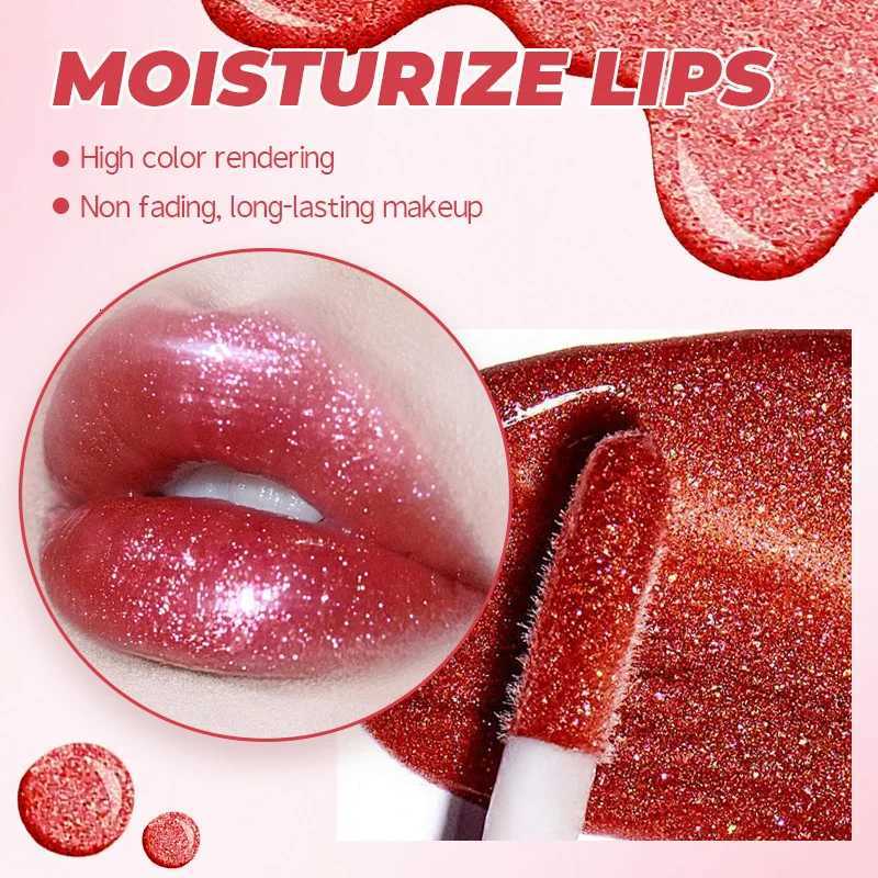 1Pc Lip Gloss Pearlescent particles shimmer Suitable for party stage Valentines Day gift daily wearXJ250724