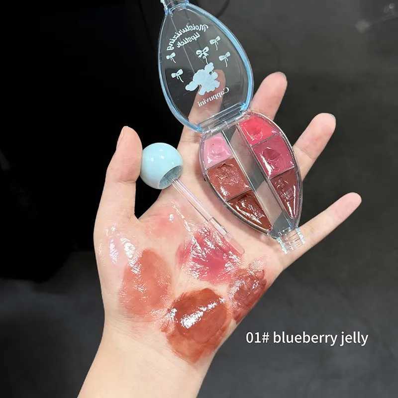 Cappuvini Six Colors Water Light Lip Gloss Moisturizing Easy to Coloring Lip Glaze Makeup LipstickXJ250724