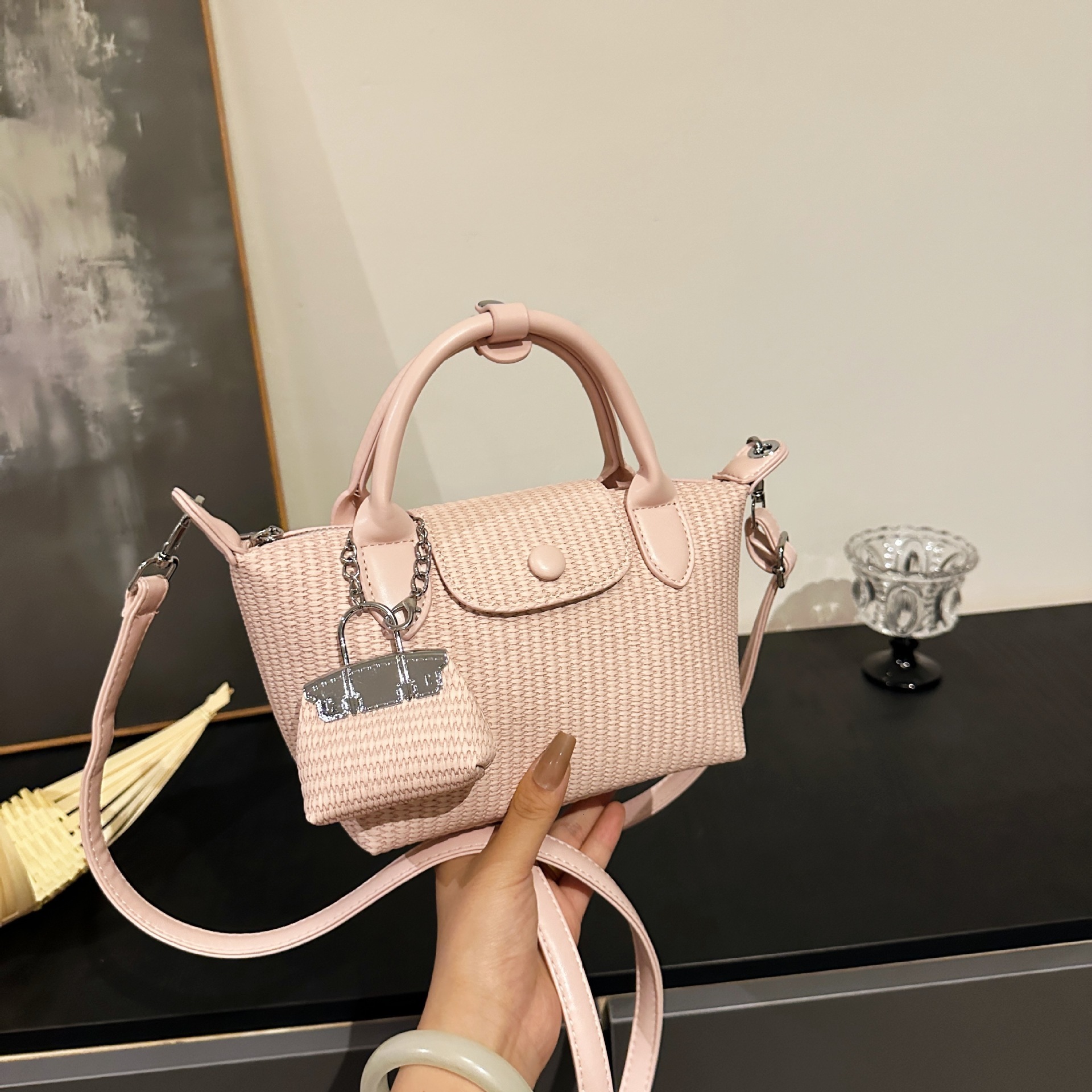 Luxury Brand Designer Bag Simple Pleated Dumpling Bag Light Luxury Dragon Bags Versatile Crossbody Bag High-End Niche Design Single Shoulder Women
