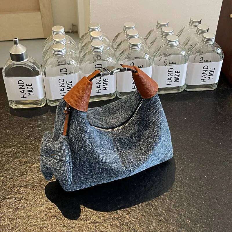 2024 New All-in-one Handbags Denim Shoulder Underarm Bag