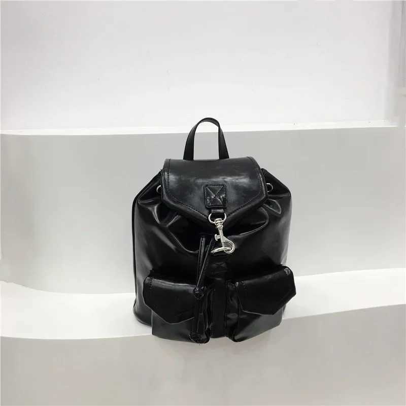 Self-made Korean Ins New Wens Casual Large Capacity Double Shoulder Bag Simple Versatile Wens Backpack Y250724