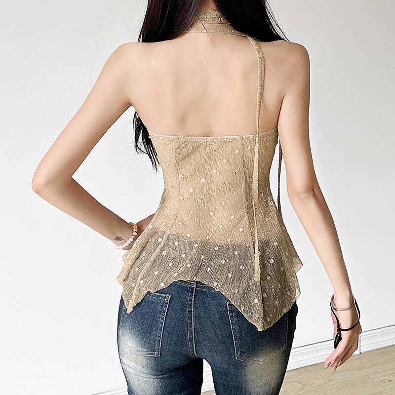2024 Summer New Women's Solid Color Slim Street Fashion Off-Shoulder Tube Top Vest 2a0