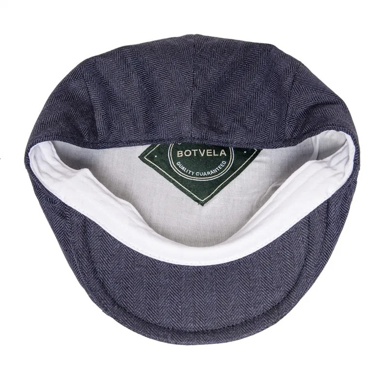 BOTVELA Linen Flat Cap Men Women Herringbone sboy Caps Driving Bunnet Ivy Hat Bakerboy Hats Summer Boina 006 250723