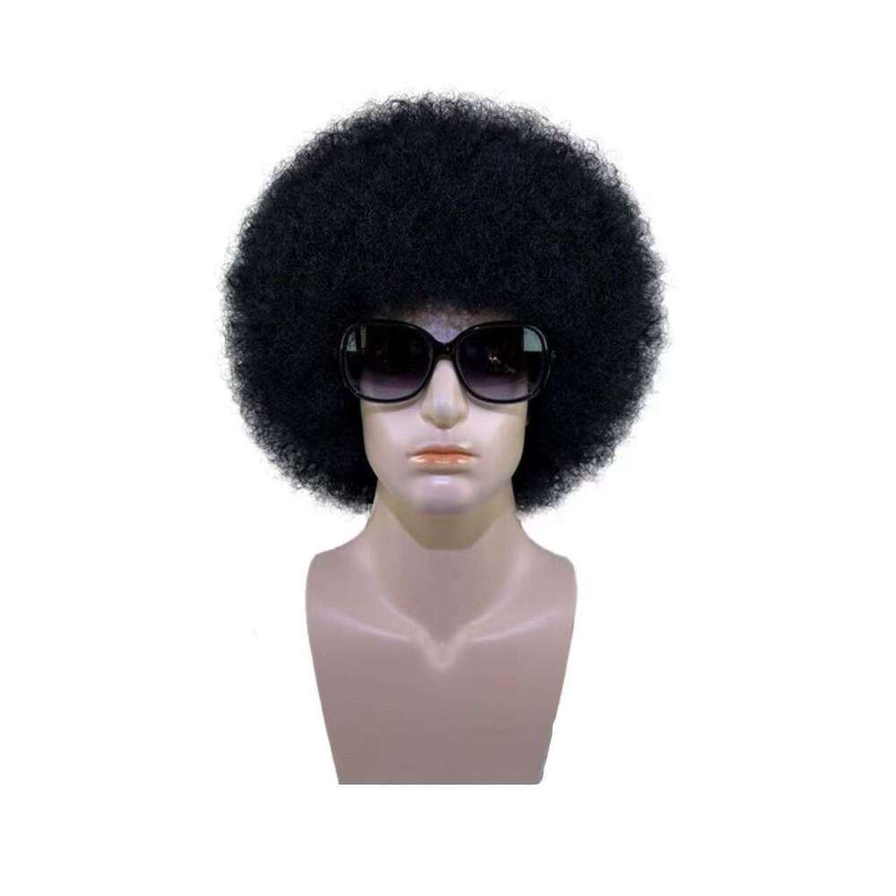 Synthetic For Men And Women 70S Unisex Jumbo Costume Funny Party Big Afro Wigs