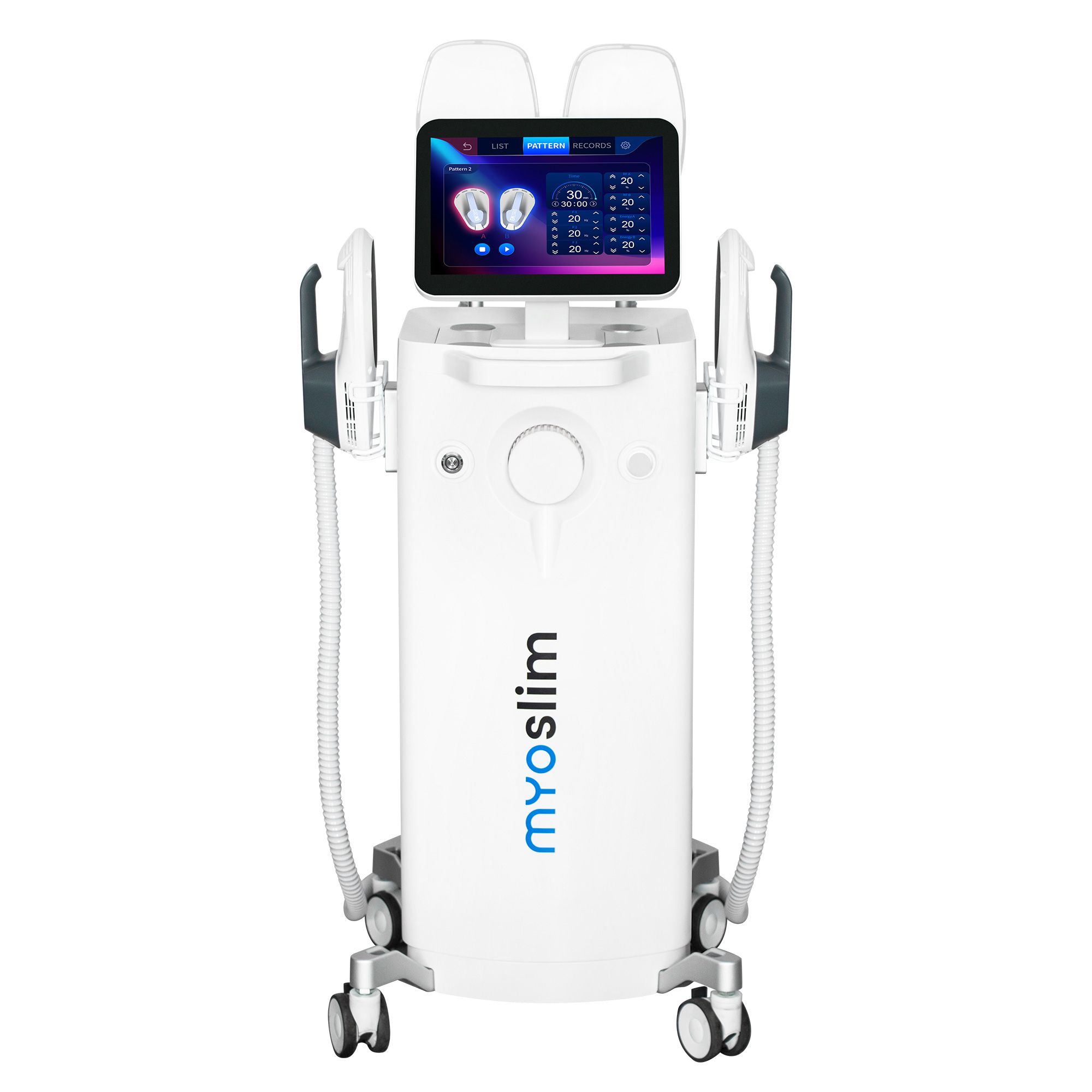 Myoslim Electrical Muscle Stimulation Beauty Machine RF 6500W Power for Fat Burning and Shaping at Spa Level
