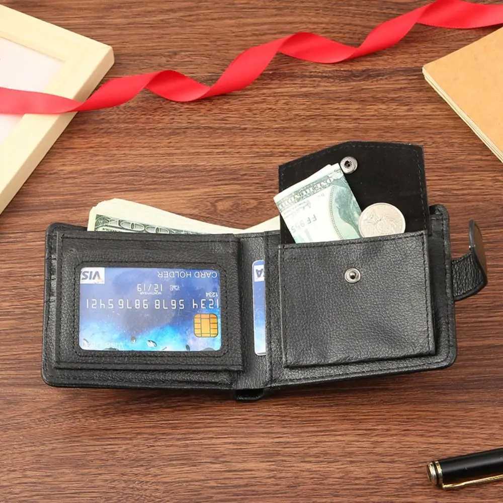 Men Wallets Leather Zipper Purse Man Slim Card Horders Quality Male Short Multi-card Wallet Coin Pocket Purse Z250725