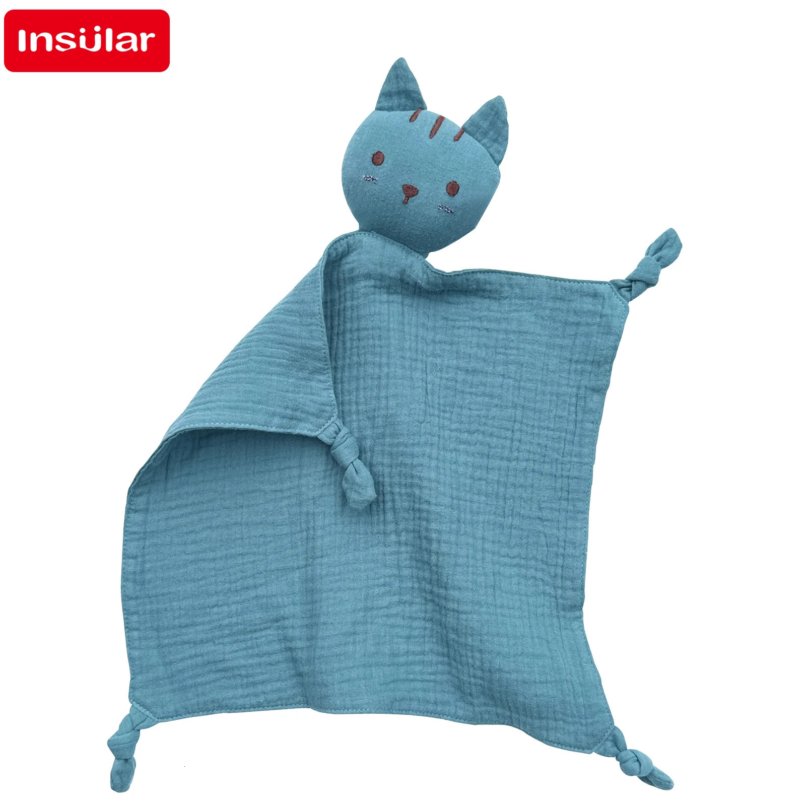 Muslin Baby Comfort Towel Cotton Comforter Blanket Soft born Sleeping Dolls Kids Fashion Sleep Toy Soothing Appease Bibs 250725