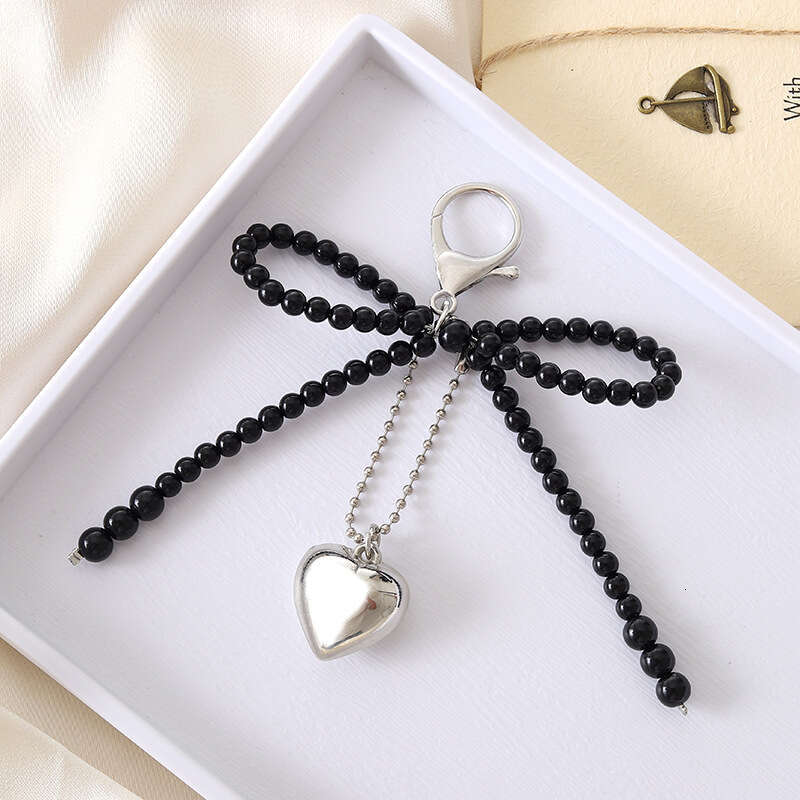 New Creative Personality Pearl Bowknot Pendant Bag Phone Case Keychain Ornament Exquisite Small Gift Accessories