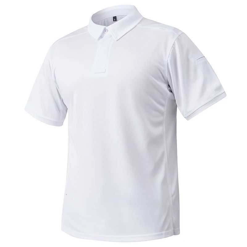 Mens Short Sleeve Tactical Shirt Casual Performance Lightweight Polo Shirt Summer Outdoor Fishing Hiking Golf Shirt USA Size XJ250725