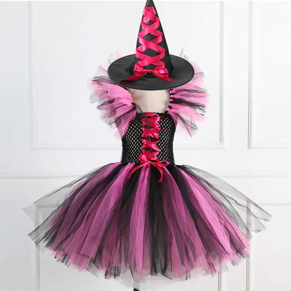 Girls Colour Witch Costume Disguise Halloween Cosplay Carnival Par Christmas Toddler Kids Princess Dress Prom Gown Dress Z250725
