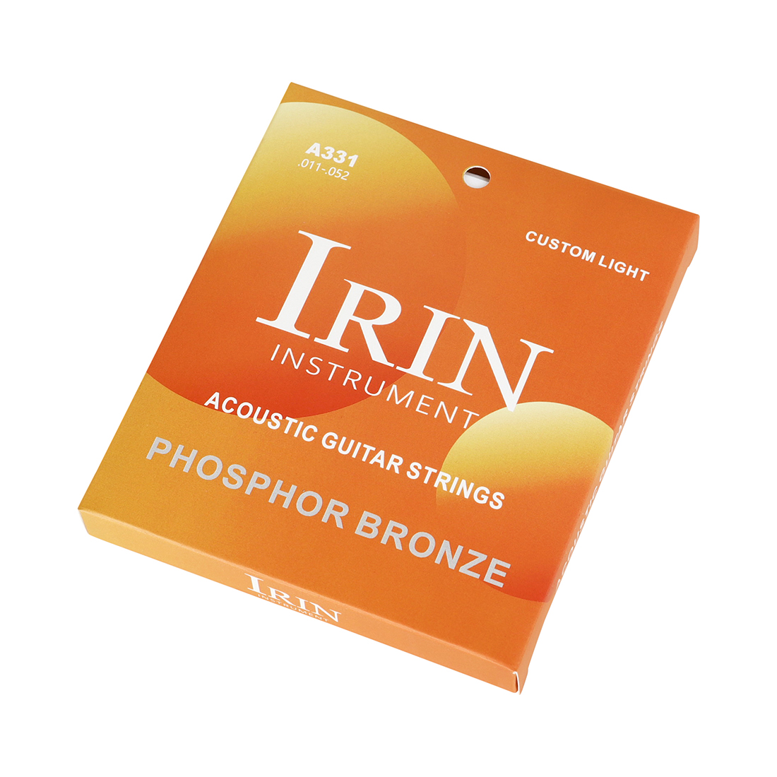 IRIN A331 Folk Guitar String Imported Hexagonal Alloy+Phosphorus Copper Coated Gold String Beads (PVD Coated) Classical guitar strings