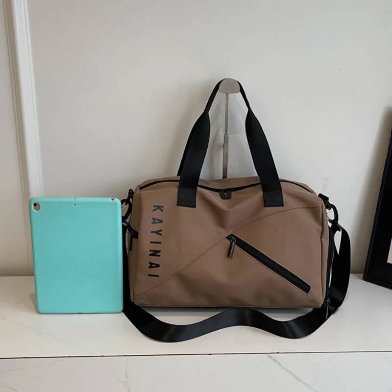 Dry Wet Gym Handbag Zipper Sports Fiess Bag Large Capacity Swimming Yoga Pack With Shoes Pocket Outdoor Training Shoulder Bags