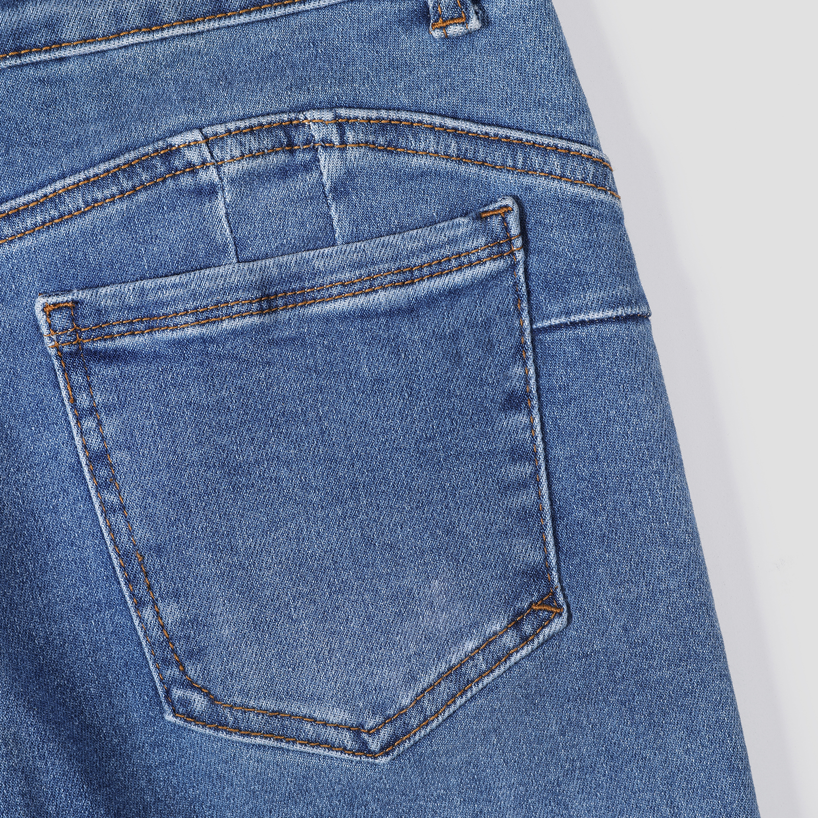 Ladies' tight jeans stretch slim fit and slimming style versatile for daily commuting