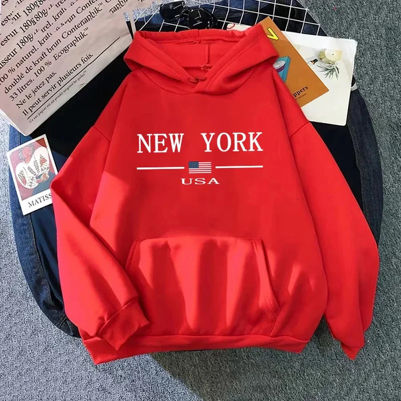 2025 Trend Womens Hoodie American Fashion Street Style Sweatshirt Girls Home Outdoor Casual Sport Loose Pullover All Season 250725