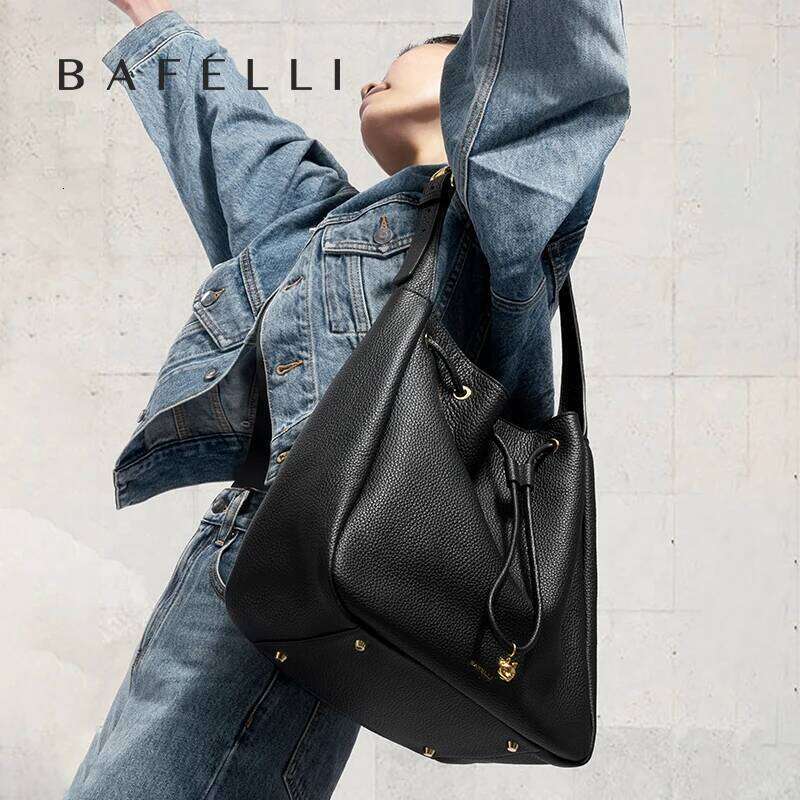 Luxury designer niche BAFELLI women's new fashion leather fashion high quality large capacity shoulder bag portable