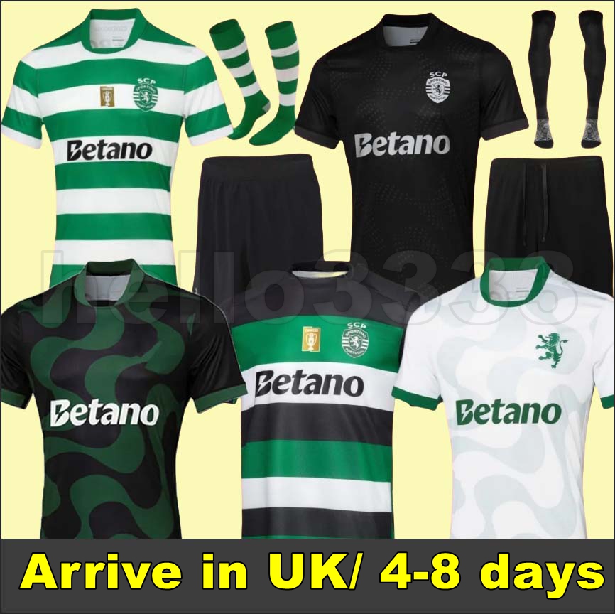 25 26 Sporting CP GYOKERES soccer jerseys Alternativa Preta TRINCAO EDWARDS LisbonS Stromp kit 2025 2026 Pedro .G GyOkeres Edwards Camisetas football shirt men kids