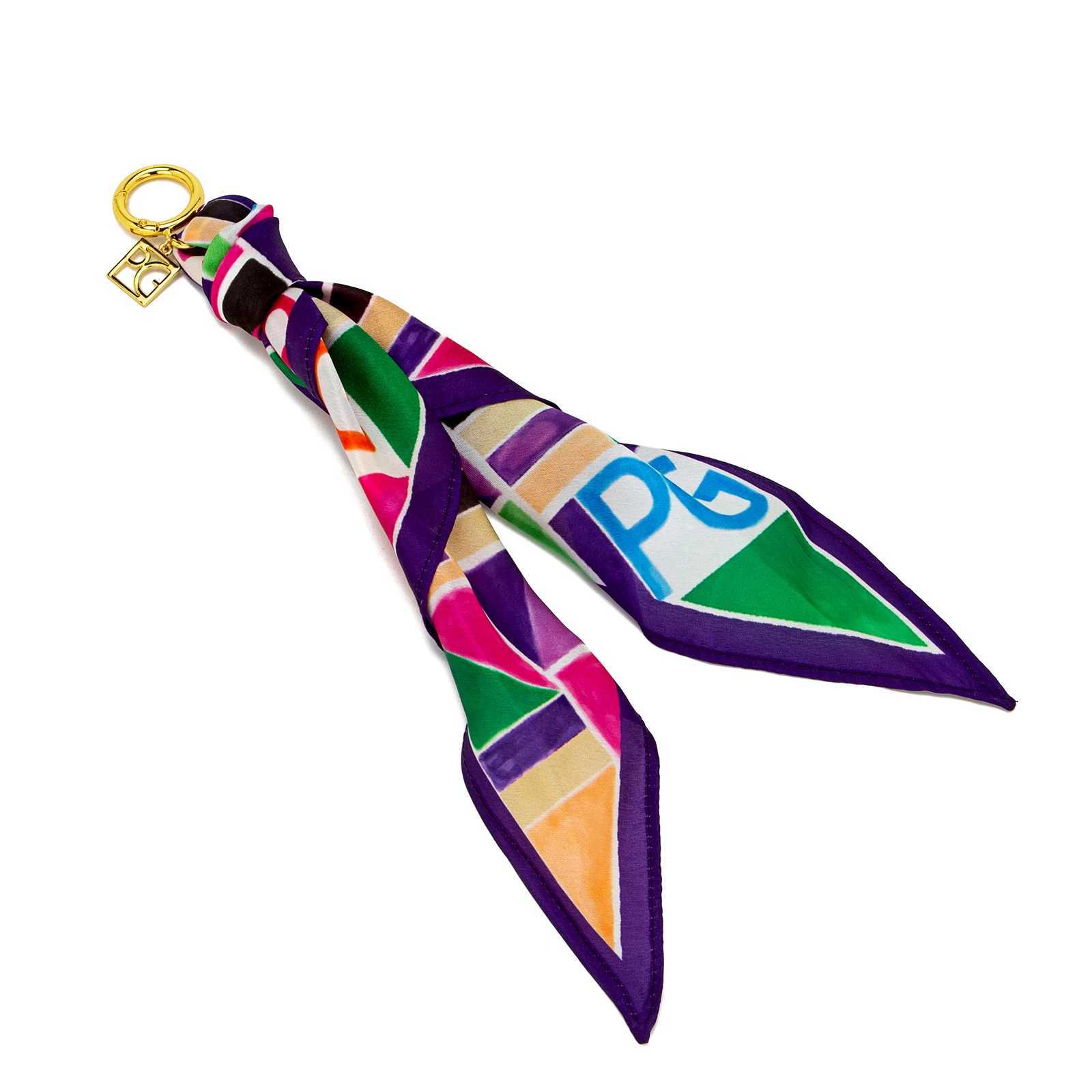 Pg Women's Silk Scarf Accessories Temperament Pendant Luggage Accessories Fashionable Street Multi-style Luggage Accessories 250715