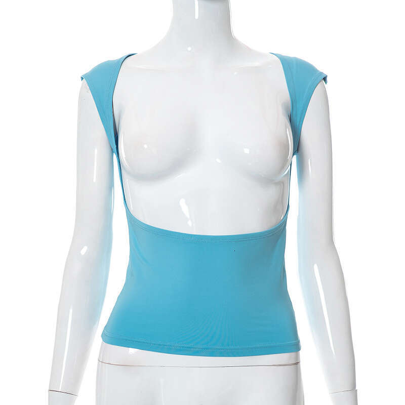 Multicolor Bobi Y22tp136 Women's Clothing Autumn New Solid Color Reversible Small Top For Women B5