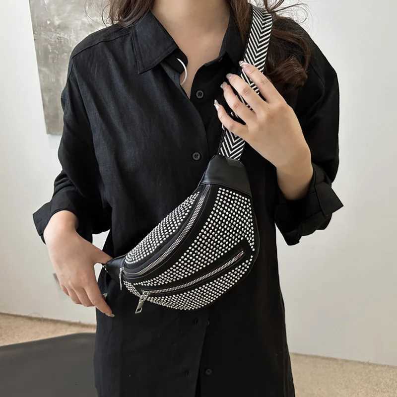 Fi Rhine Studded Crossbody Bags For Ladies Trendy Design Mens Shoulder Bag For Halloween Christmas Gifts Y250724