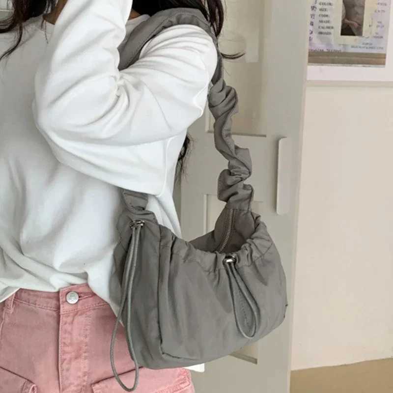 Simple Fi Fold Shoulder Bag Vintage Casual Designer Underarm Crossbody Bag Wen 2025 New Luxury Handbags High Quality Y250725