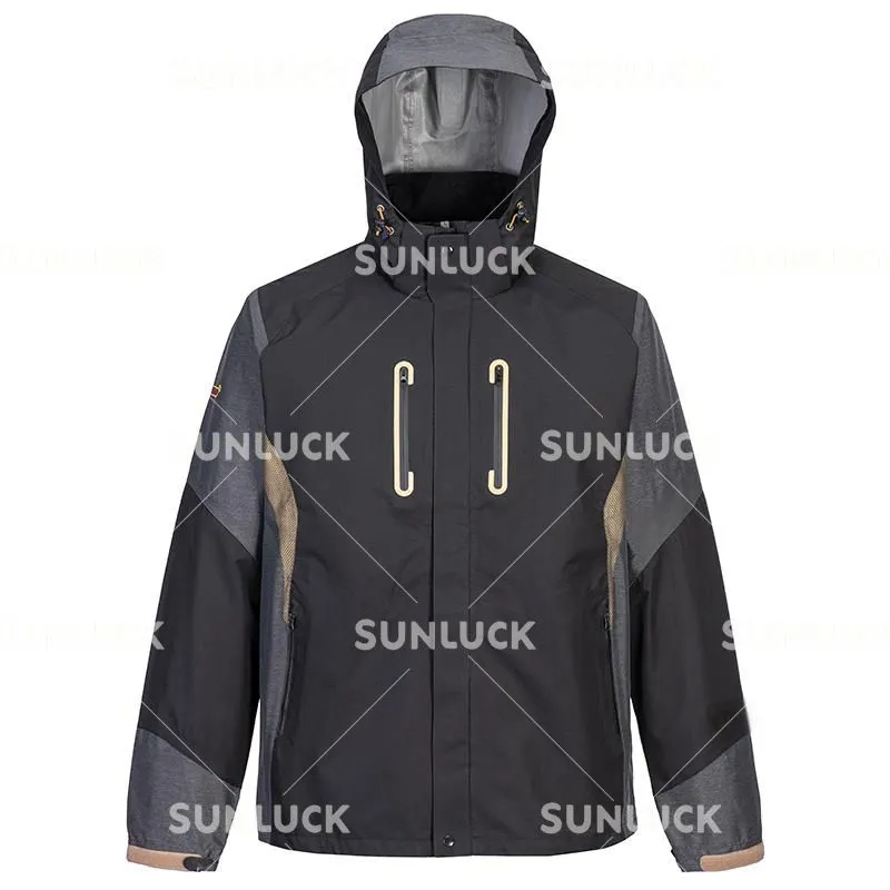 Nylon polyester Taslon composite TPU white flm rainsuits NO.JK-20