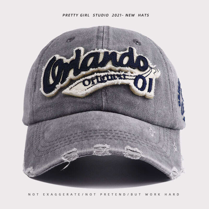 2025 new hat women versatile baseball men highend washed denim duckbill cap