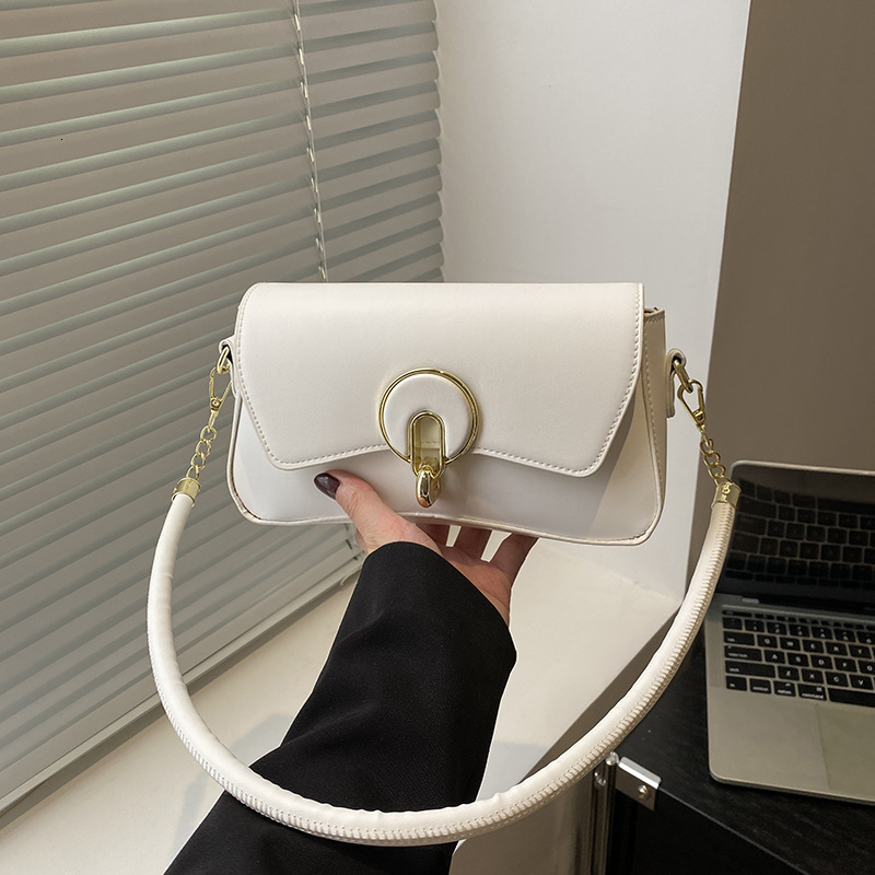 2025 Summer New Women's Shoulder Bag New Wide Shoulder Strap Small Square Bag women's Summer New Women's Crossbody Bag Summer New Simpl