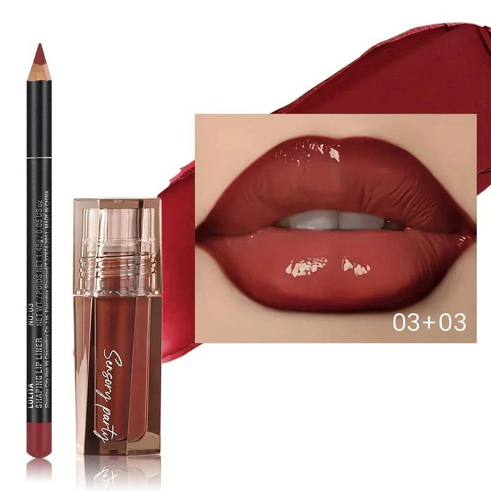 Hydrating Lip Gloss Lip Liner Set - Define Your Lips with 3D PrecisionPerfectly Versatile for Every Makeup StyleXJ250724