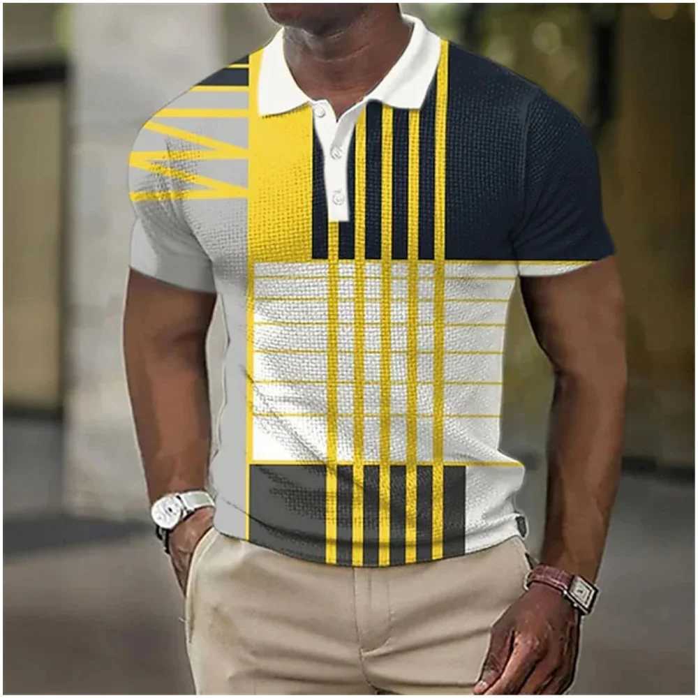 Mens Polo Short-Sleeved Tops Quick Dry Mens Polo Fashion Clothing Personalized Summer New Casual T-Shirt Oversized 3XL Pullover XJ250725