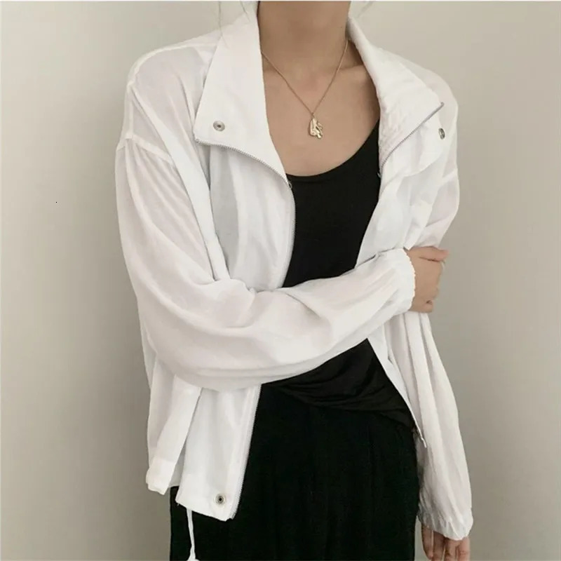 REALEFT 2024 Cotton and Linen Womens Cargo Jacket Pockets Stand Collar Spring Autumn Long Sleeve Casual Outwear Coat 250717